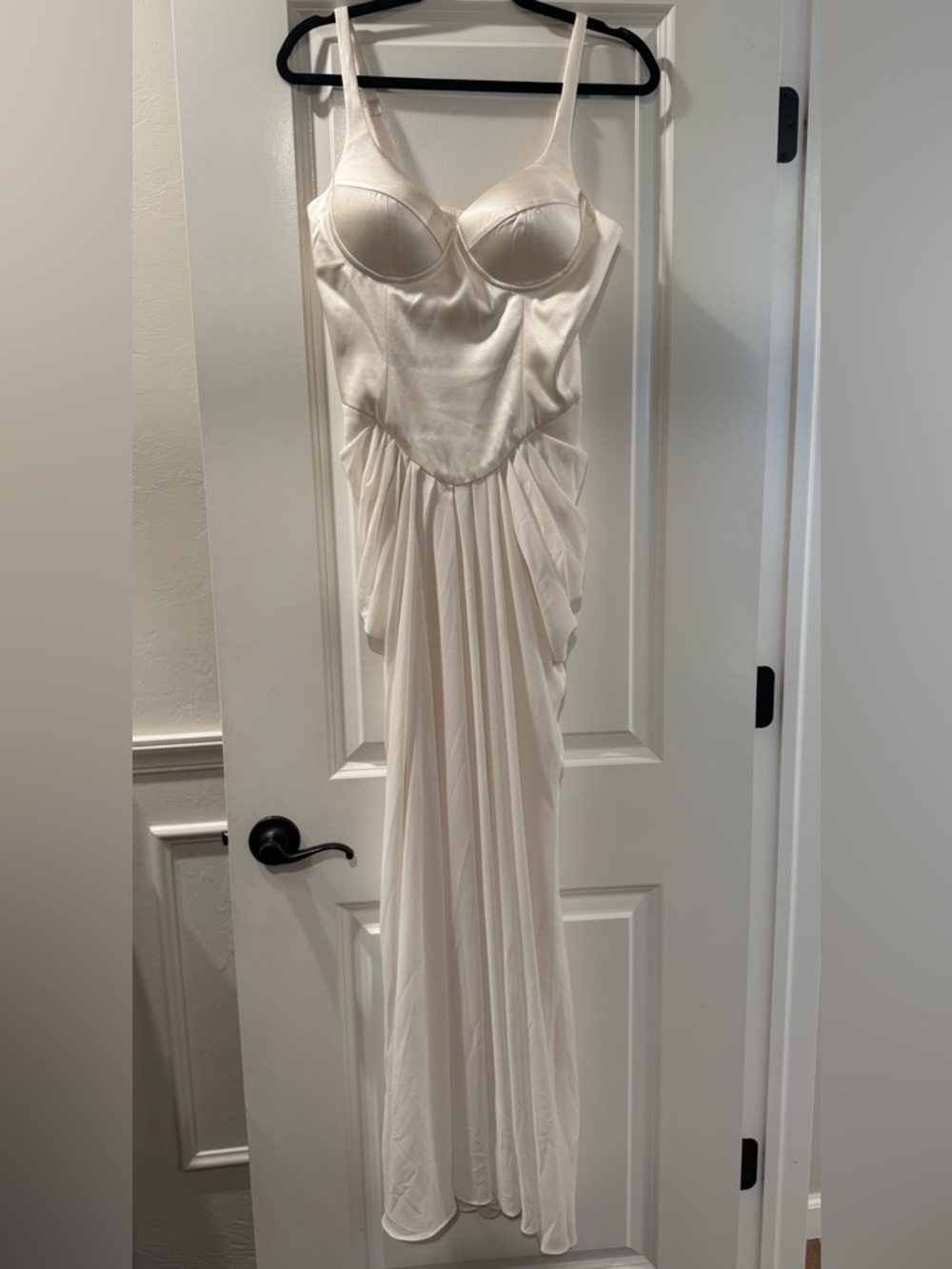Meshki Leila Satin Corset Maxi Dress